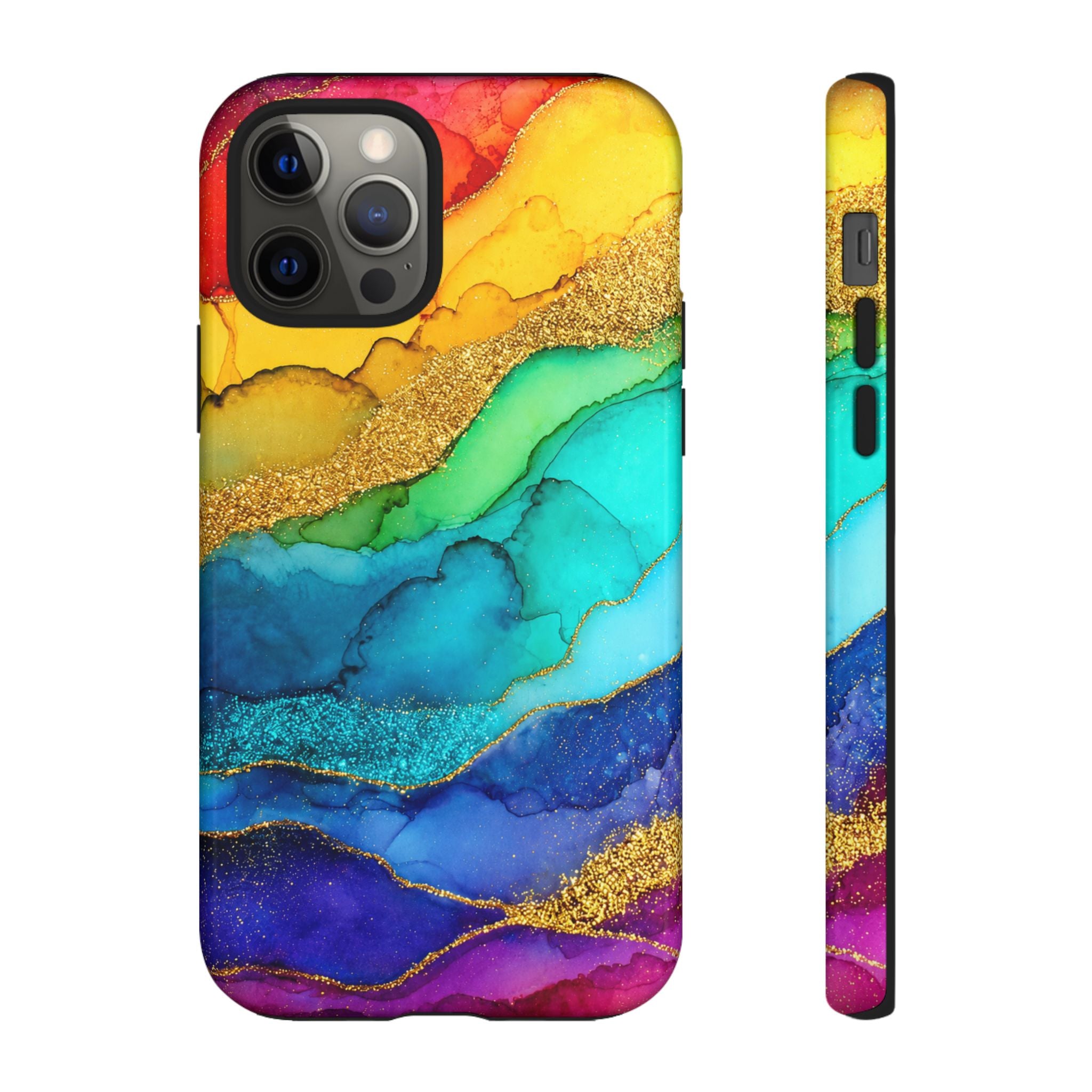 Gold Resin Wave - Phone Case