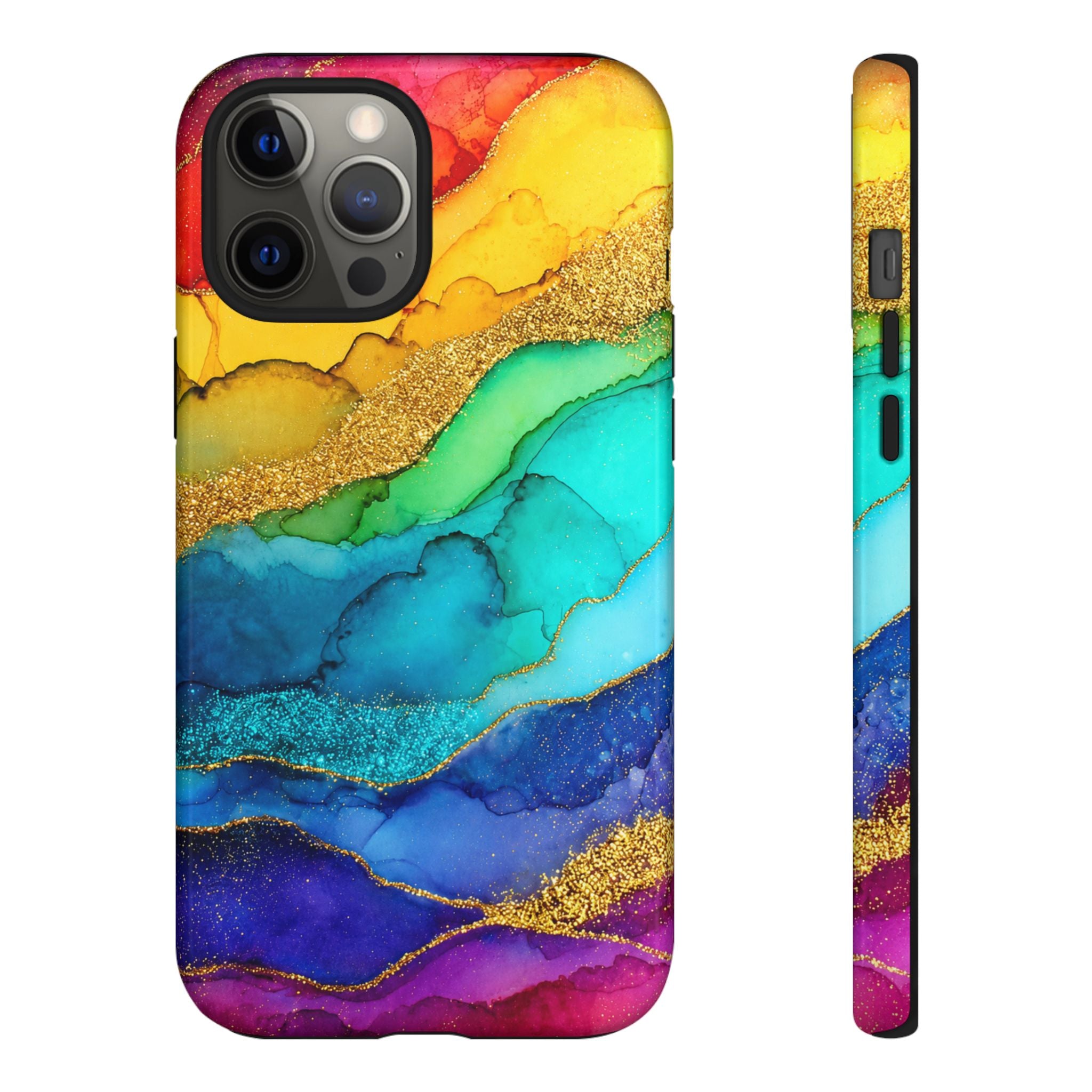 Gold Resin Wave - Phone Case
