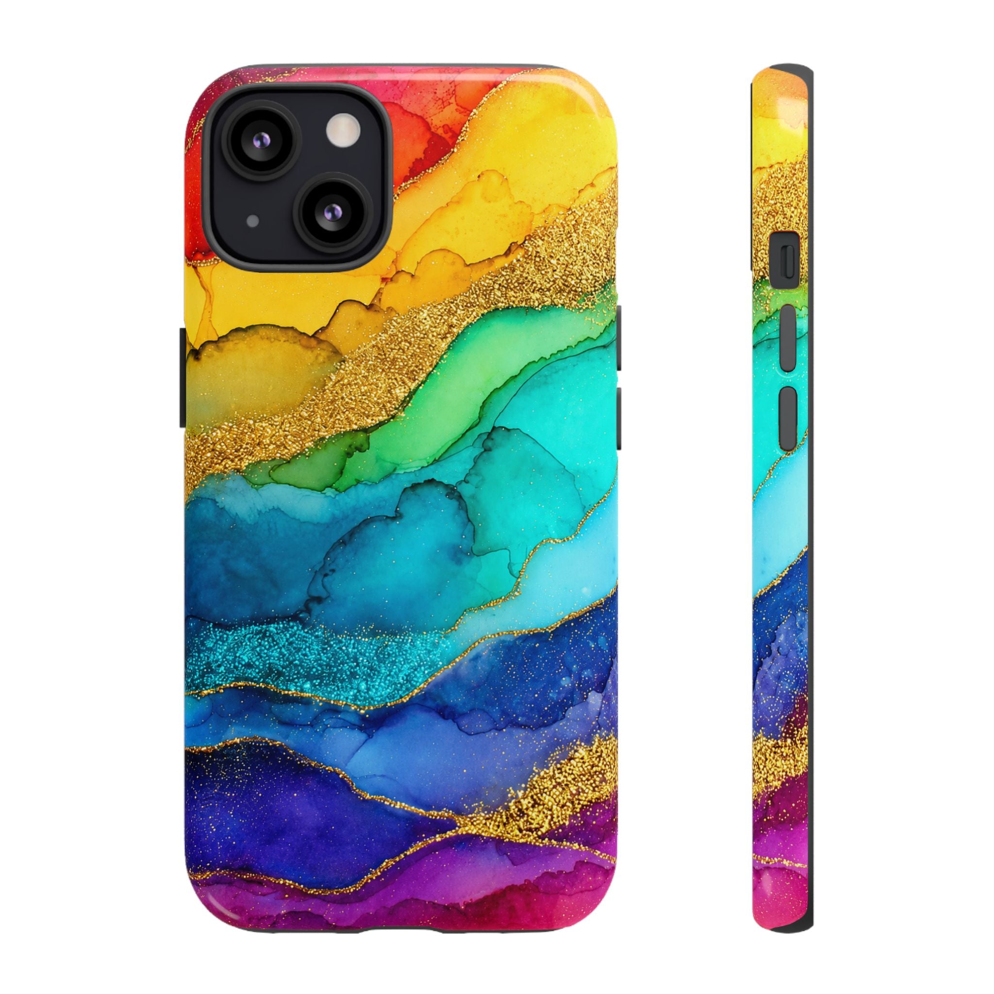 Gold Resin Wave - Phone Case