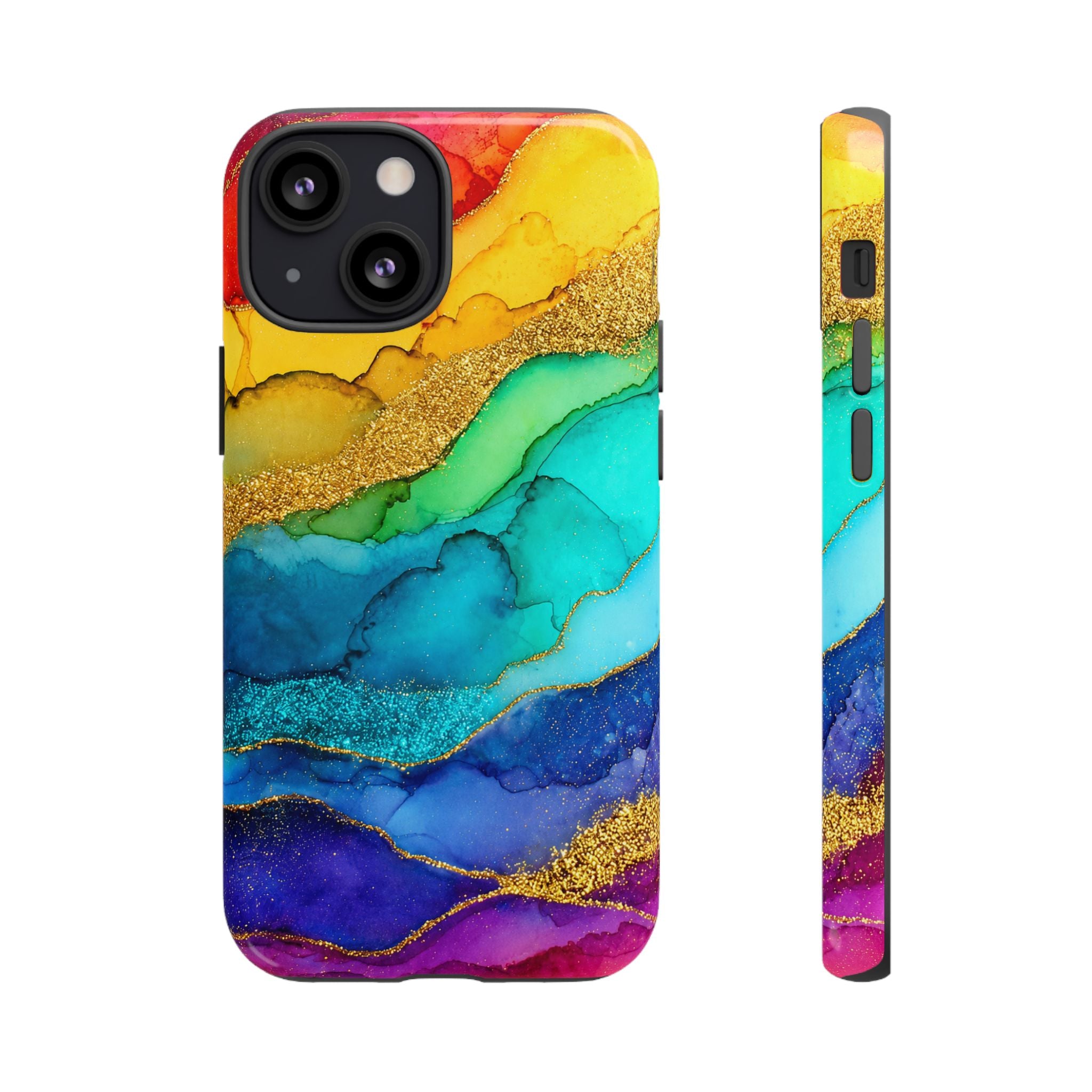 Gold Resin Wave - Phone Case