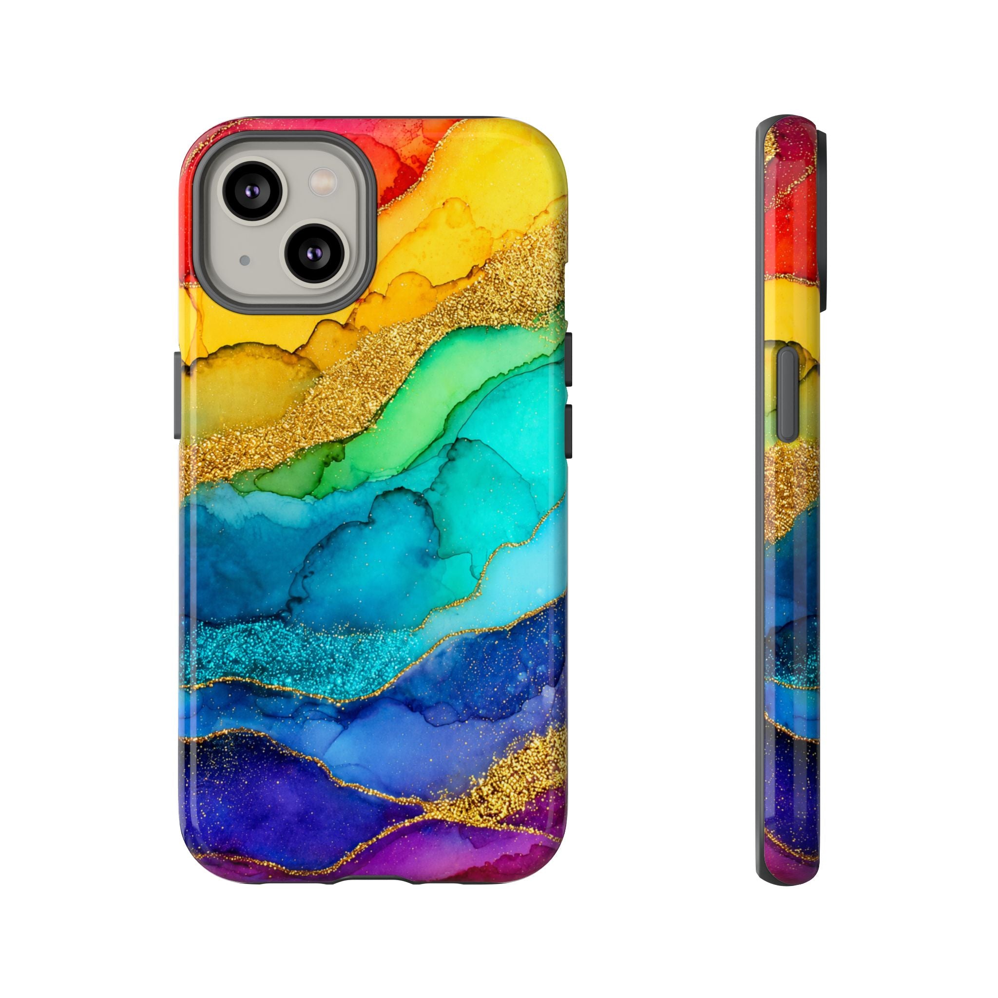 Gold Resin Wave - Phone Case