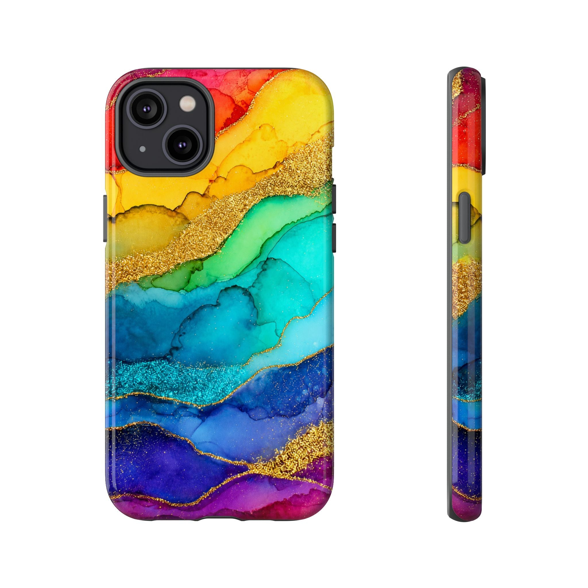 Gold Resin Wave - Phone Case