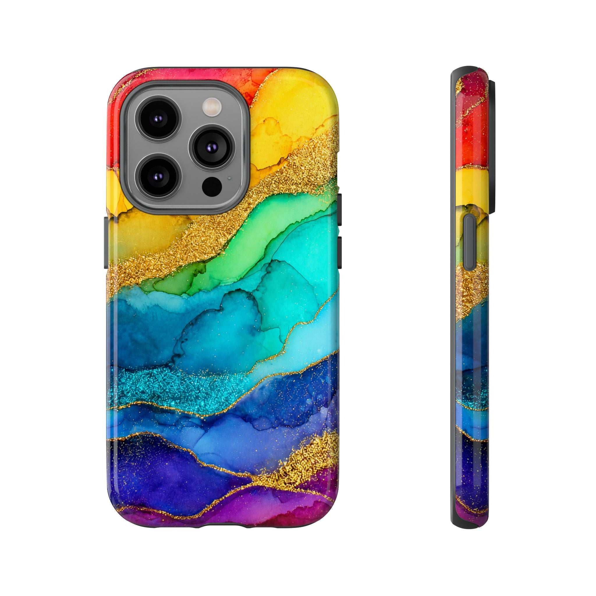 Gold Resin Wave - Phone Case