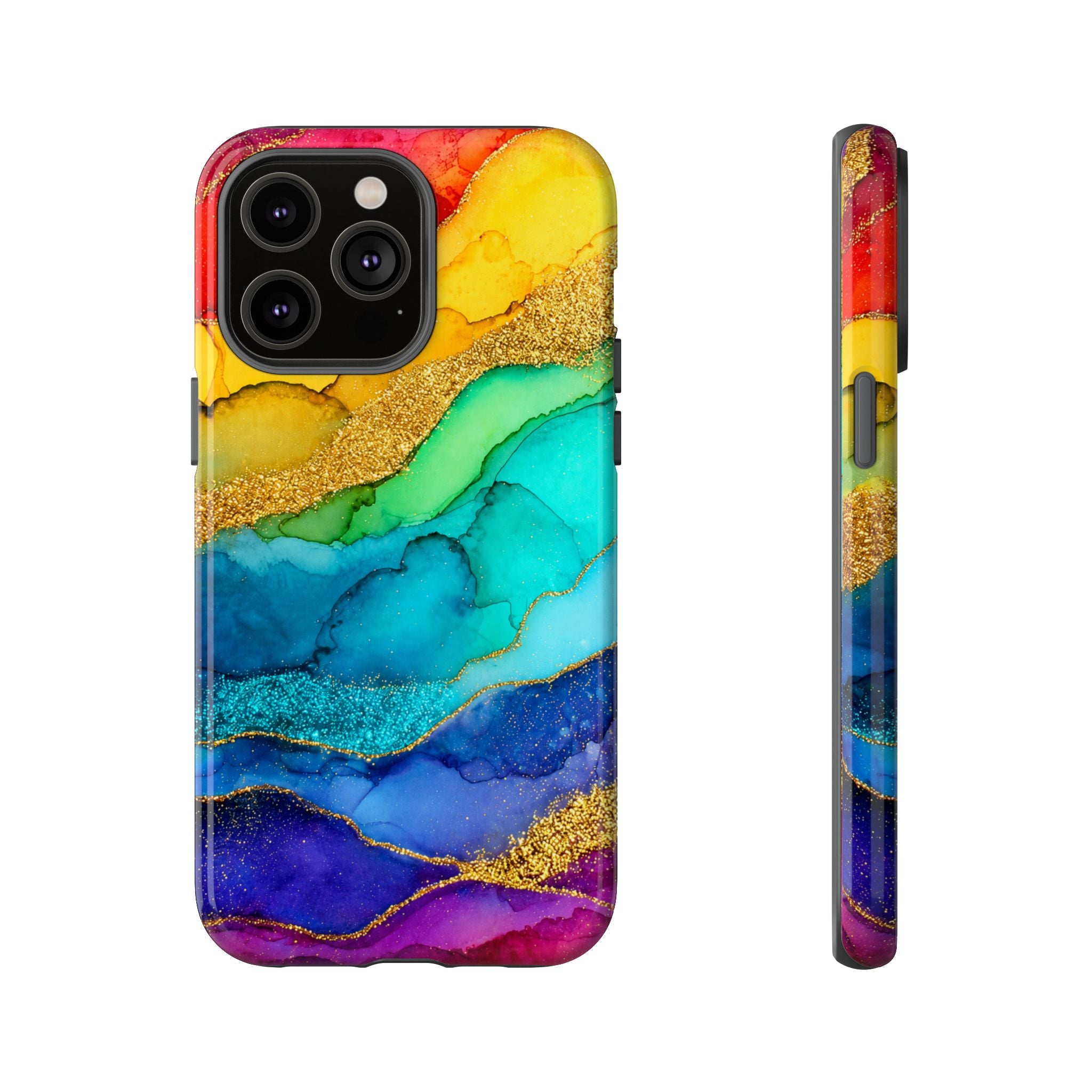 Gold Resin Wave - Phone Case