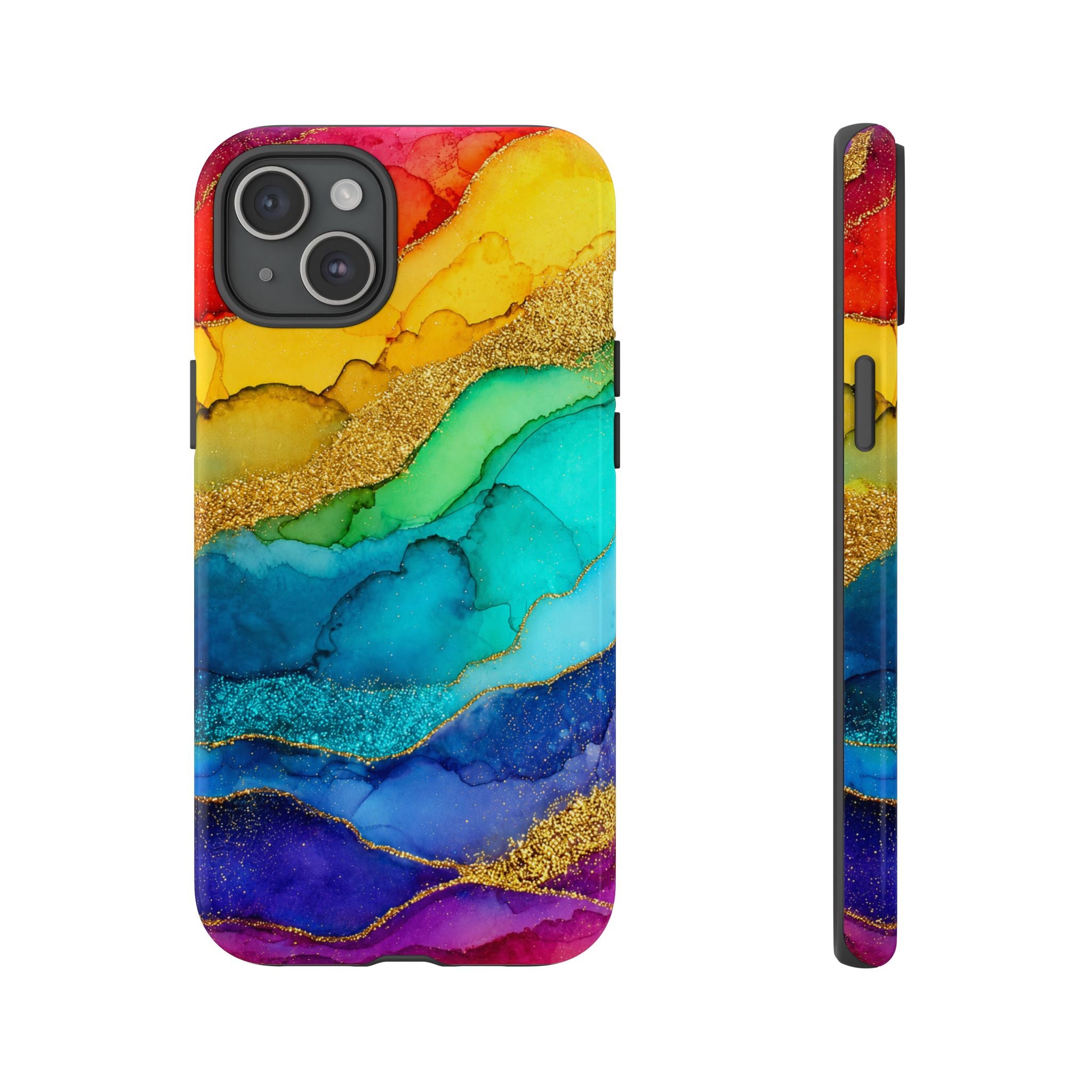 Gold Resin Wave - Phone Case