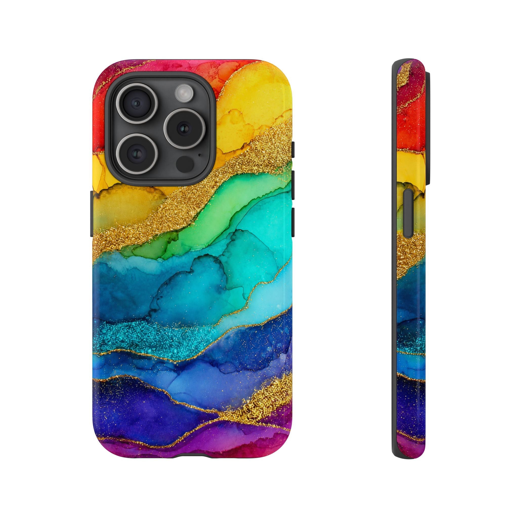 Gold Resin Wave - Phone Case
