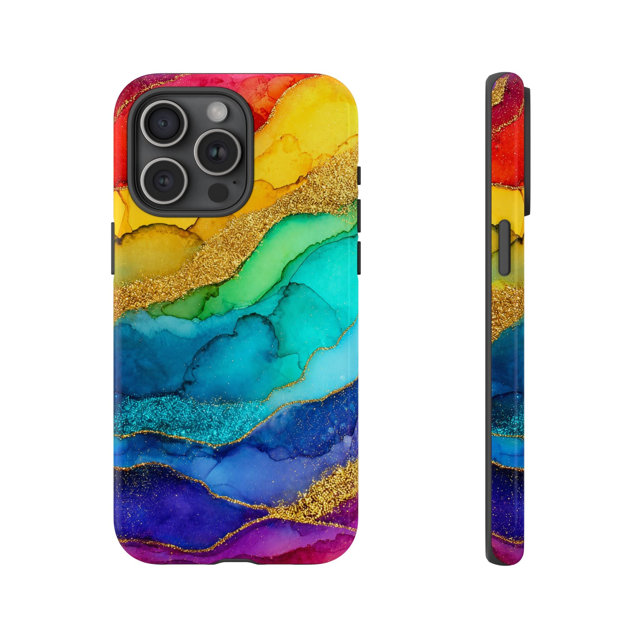 Gold Resin Wave - Phone Case
