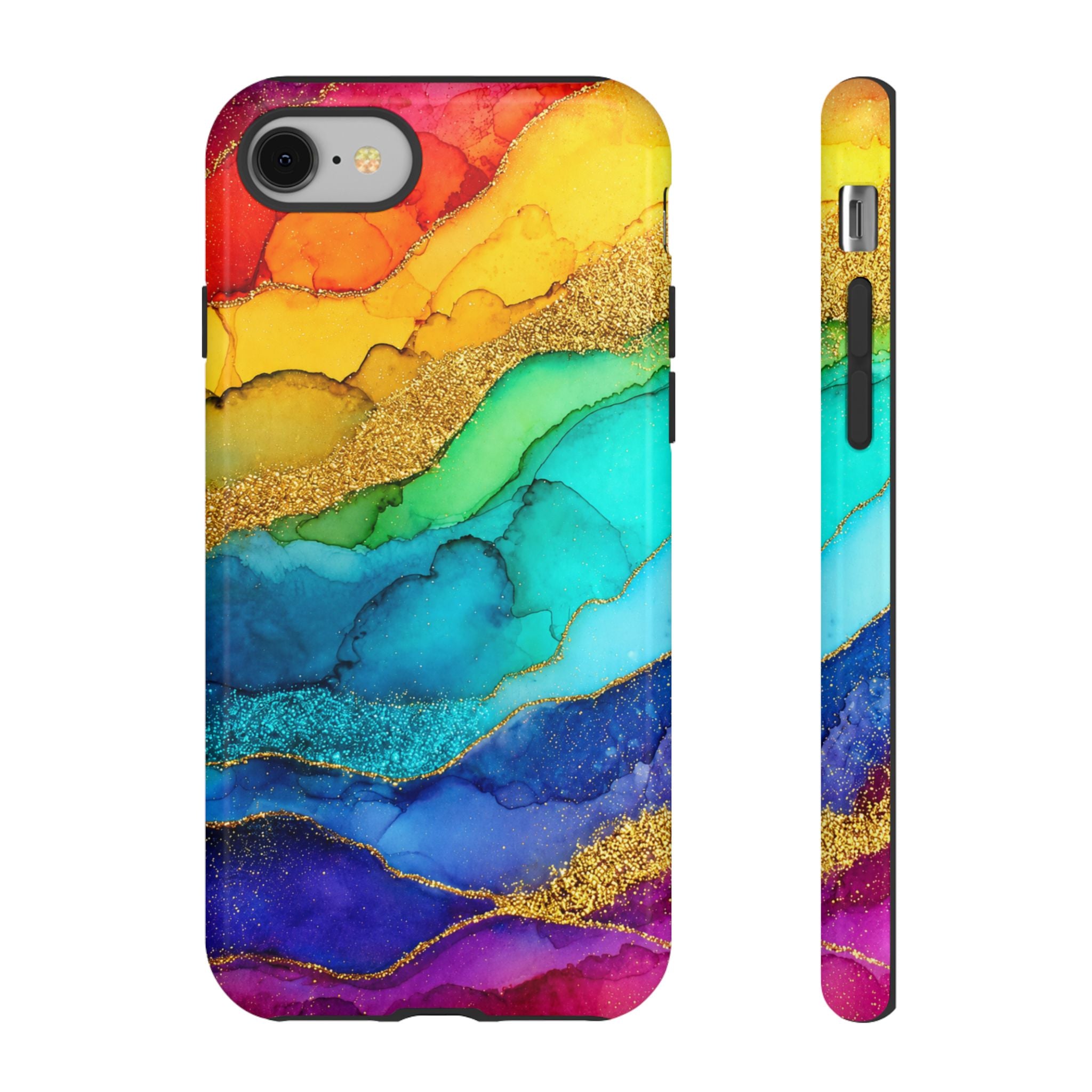Gold Resin Wave - Phone Case