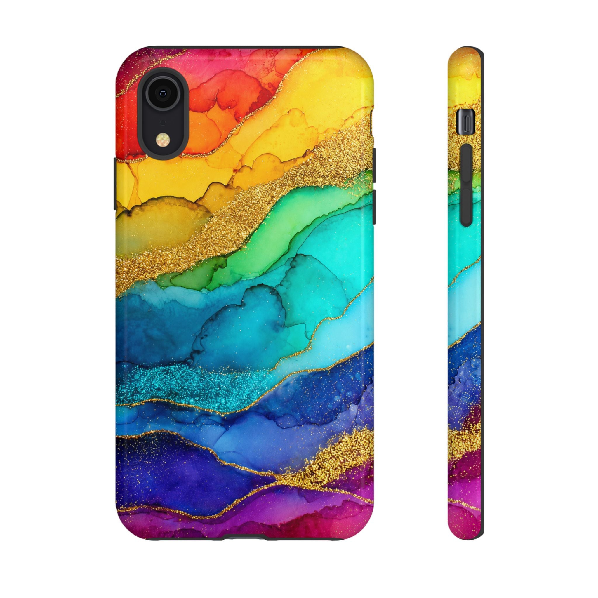 Gold Resin Wave - Phone Case