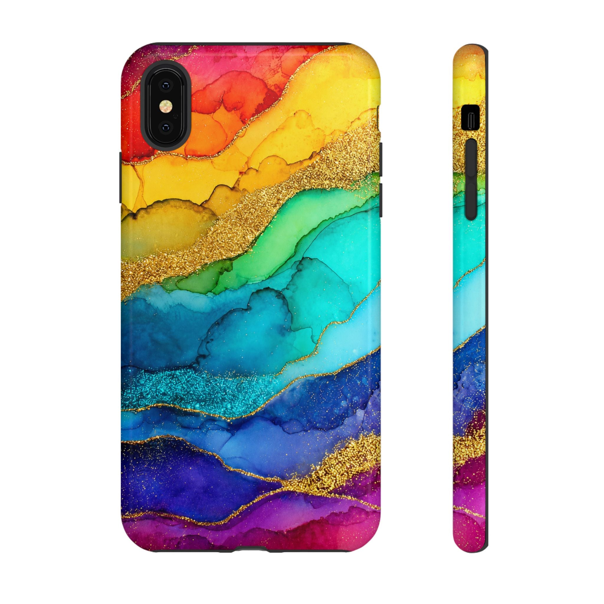 Gold Resin Wave - Phone Case