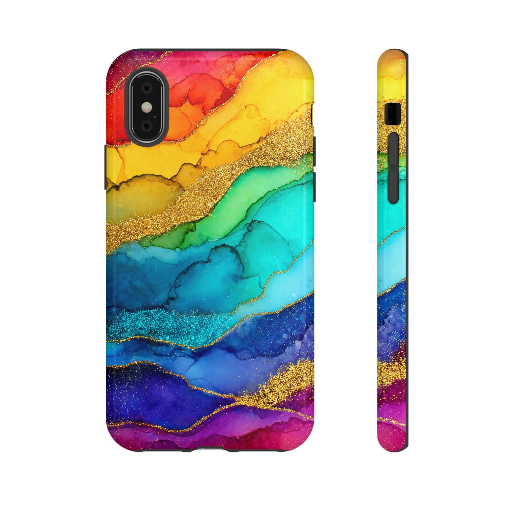 Gold Resin Wave - Phone Case