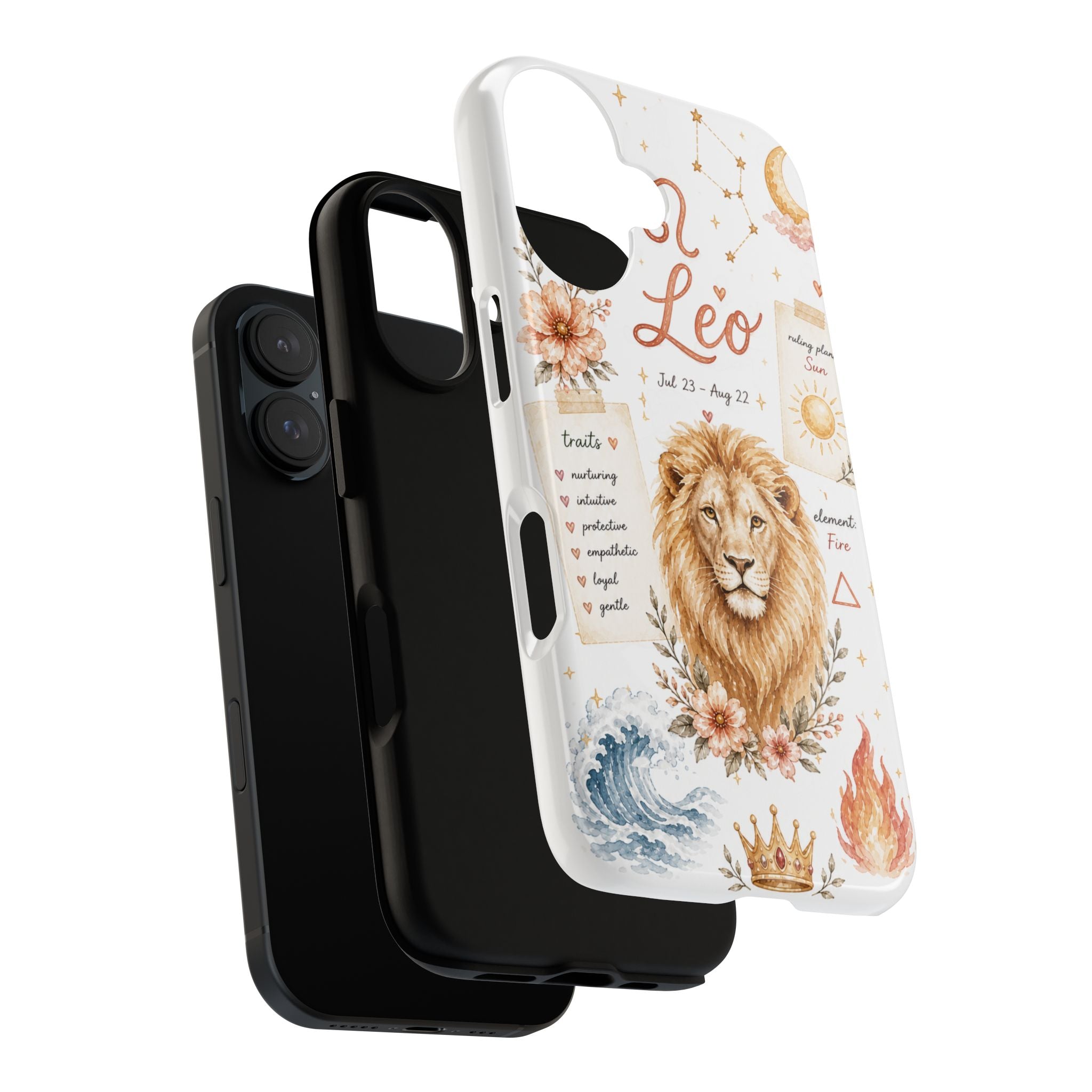 Leo Zodiac Phone Case — Lion Constellation Astrology Tough Case