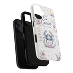Cancer Zodiac Phone Case — Watercolor Crab Astrology Birthday Gift