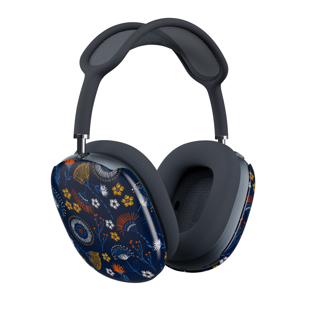Floral Mandala AirPod Max Cases — Navy Boho Headphone Covers