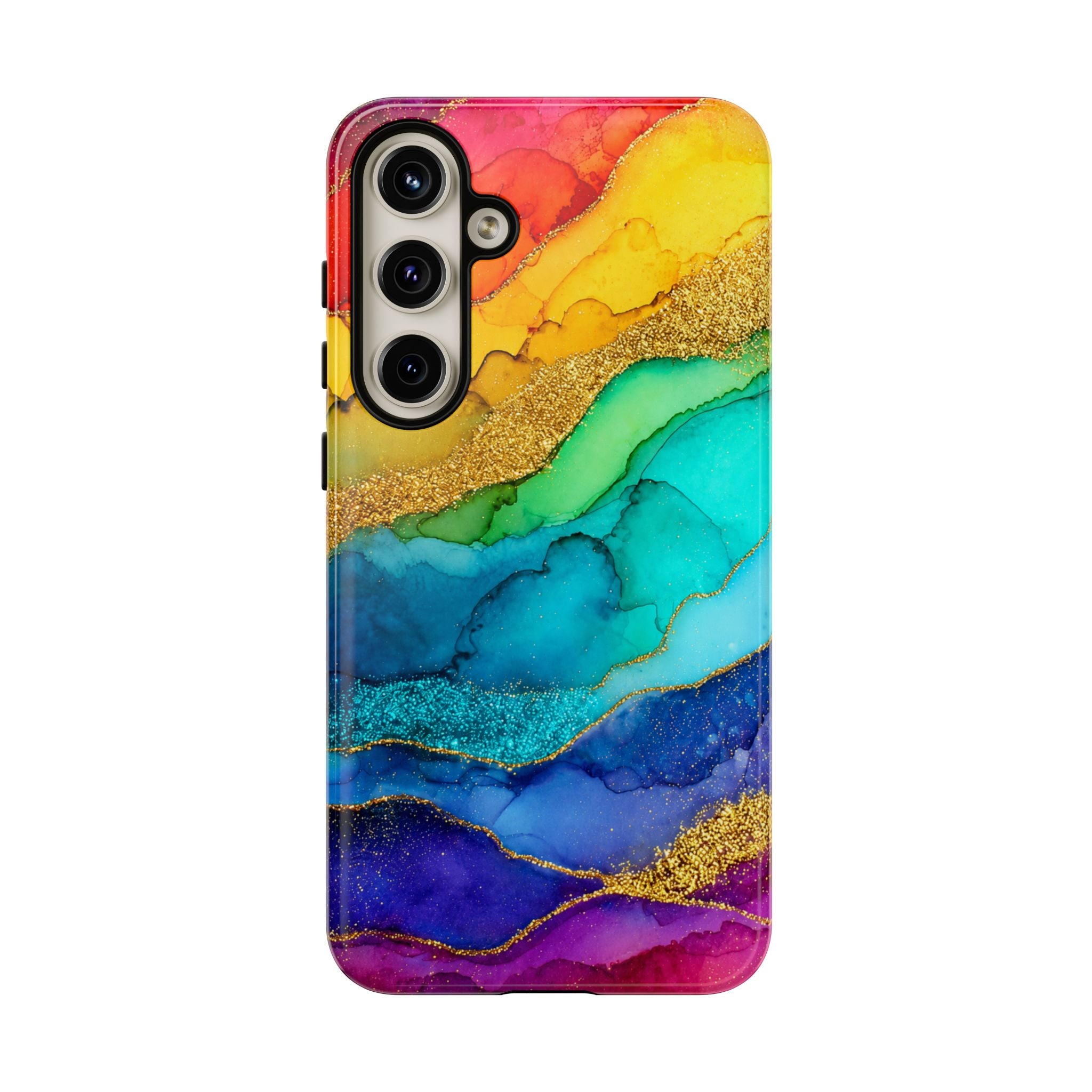 Gold Resin Wave - Phone Case