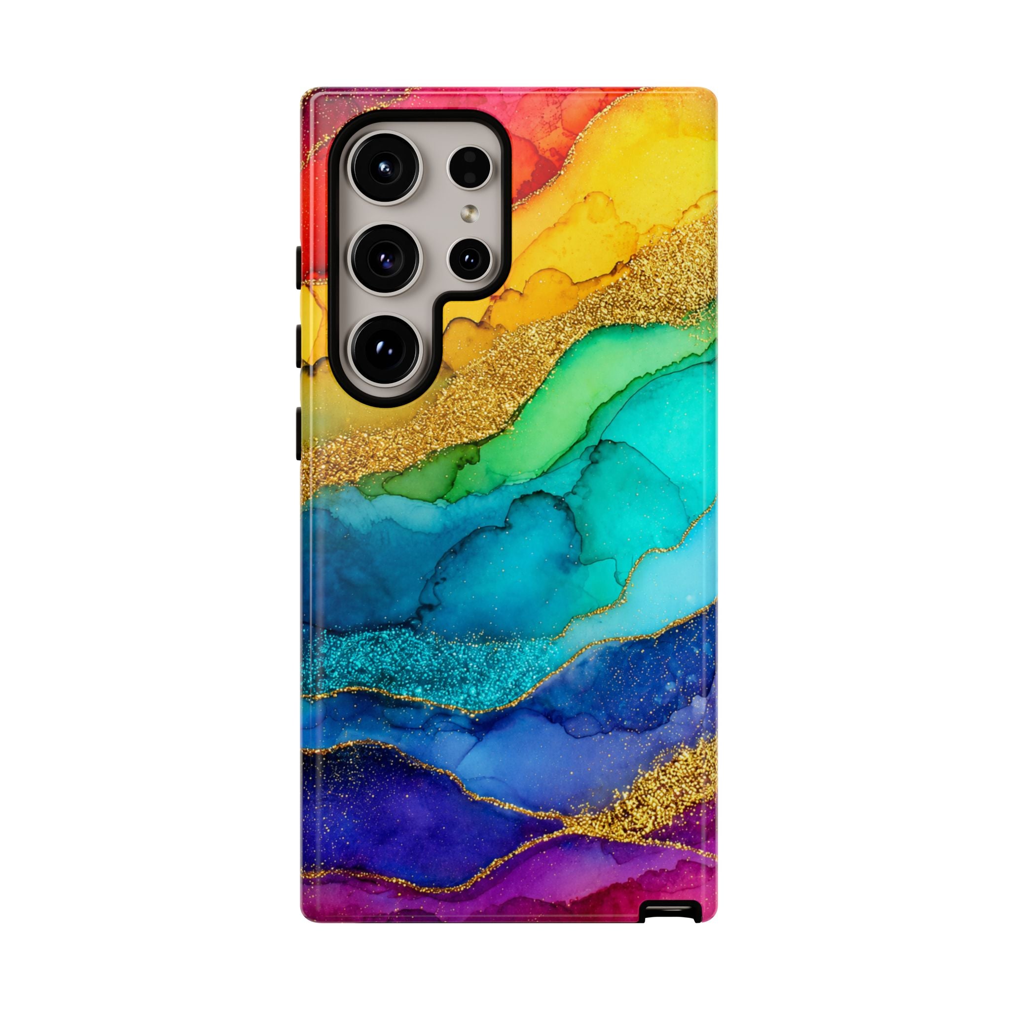 Gold Resin Wave - Phone Case