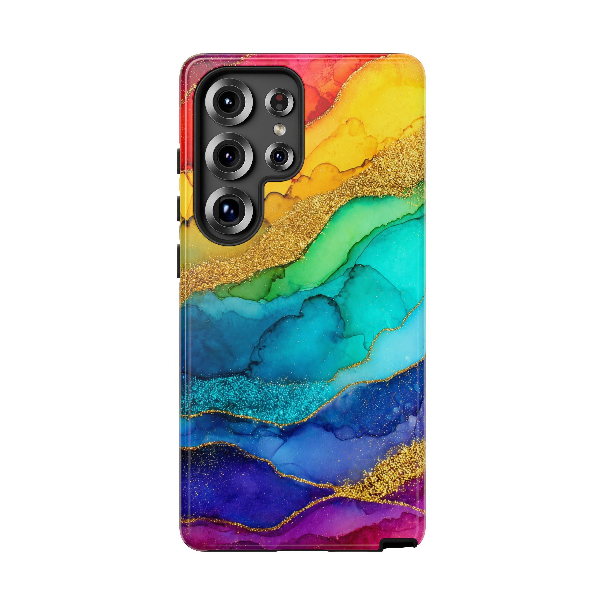 Gold Resin Wave - Phone Case