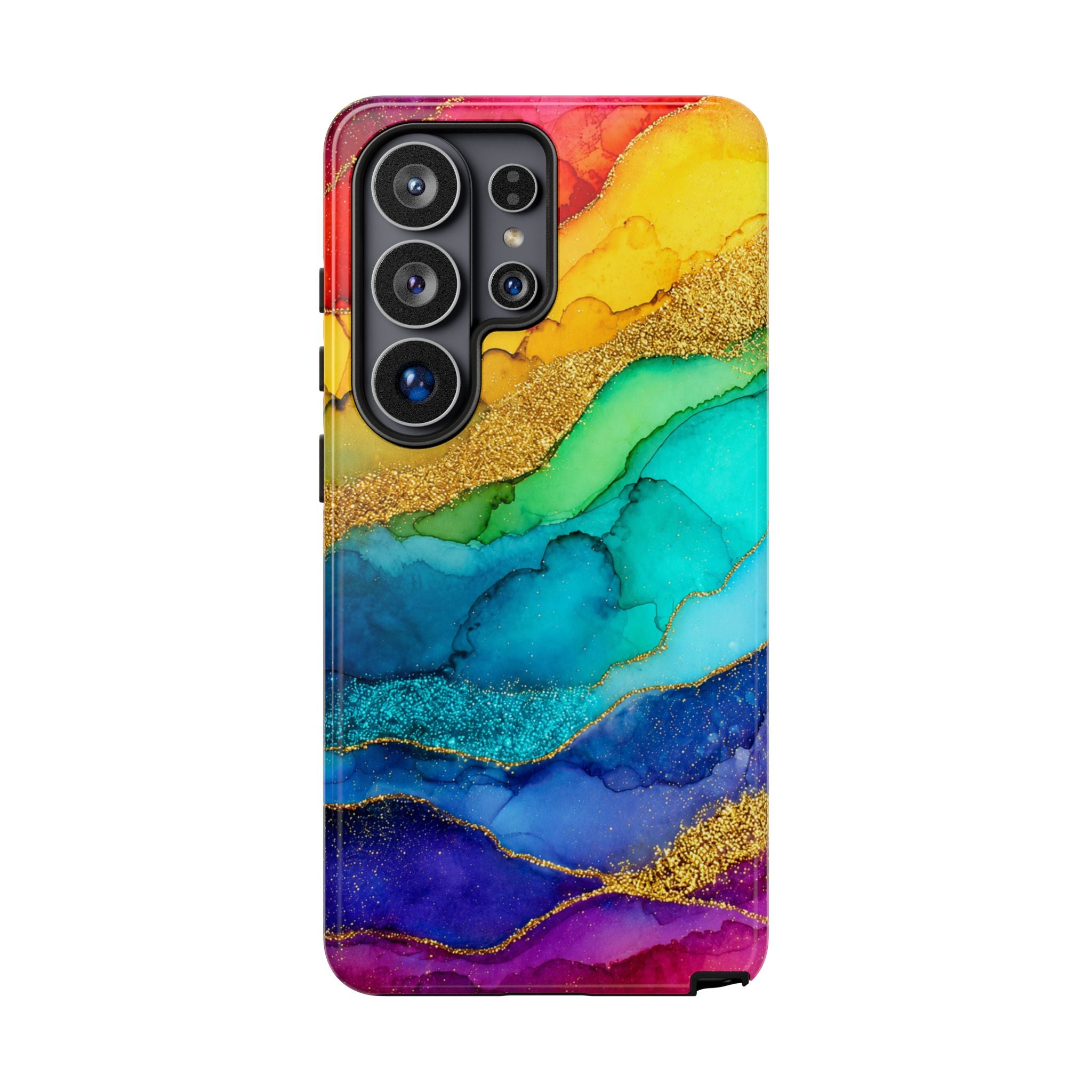 Gold Resin Wave - Phone Case