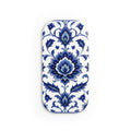 Blue Floral Phone Grip — Click-On Phone Stand & Grip
