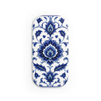 Blue Floral Phone Grip — Click-On Phone Stand & Grip