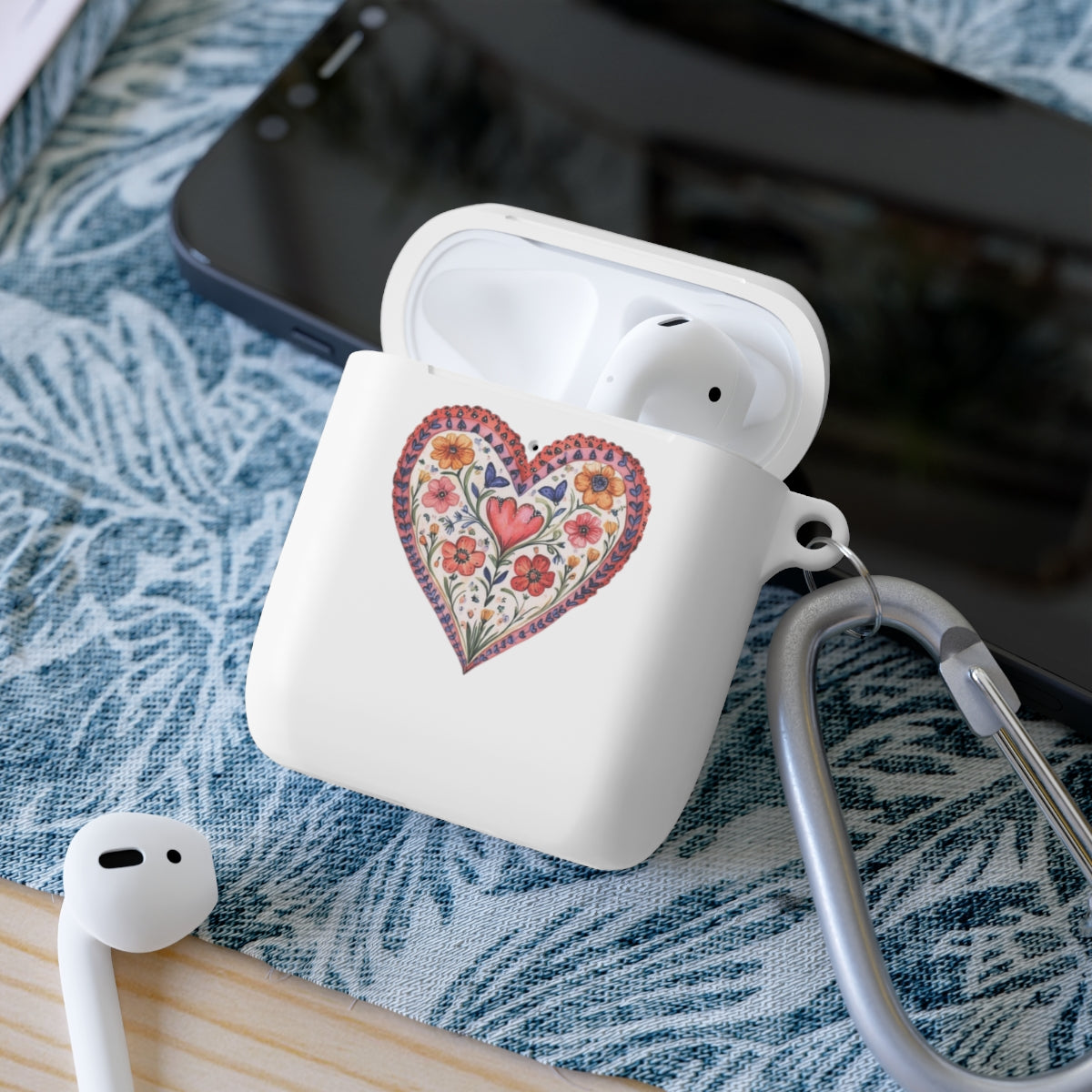 Floral Heart AirPods Case