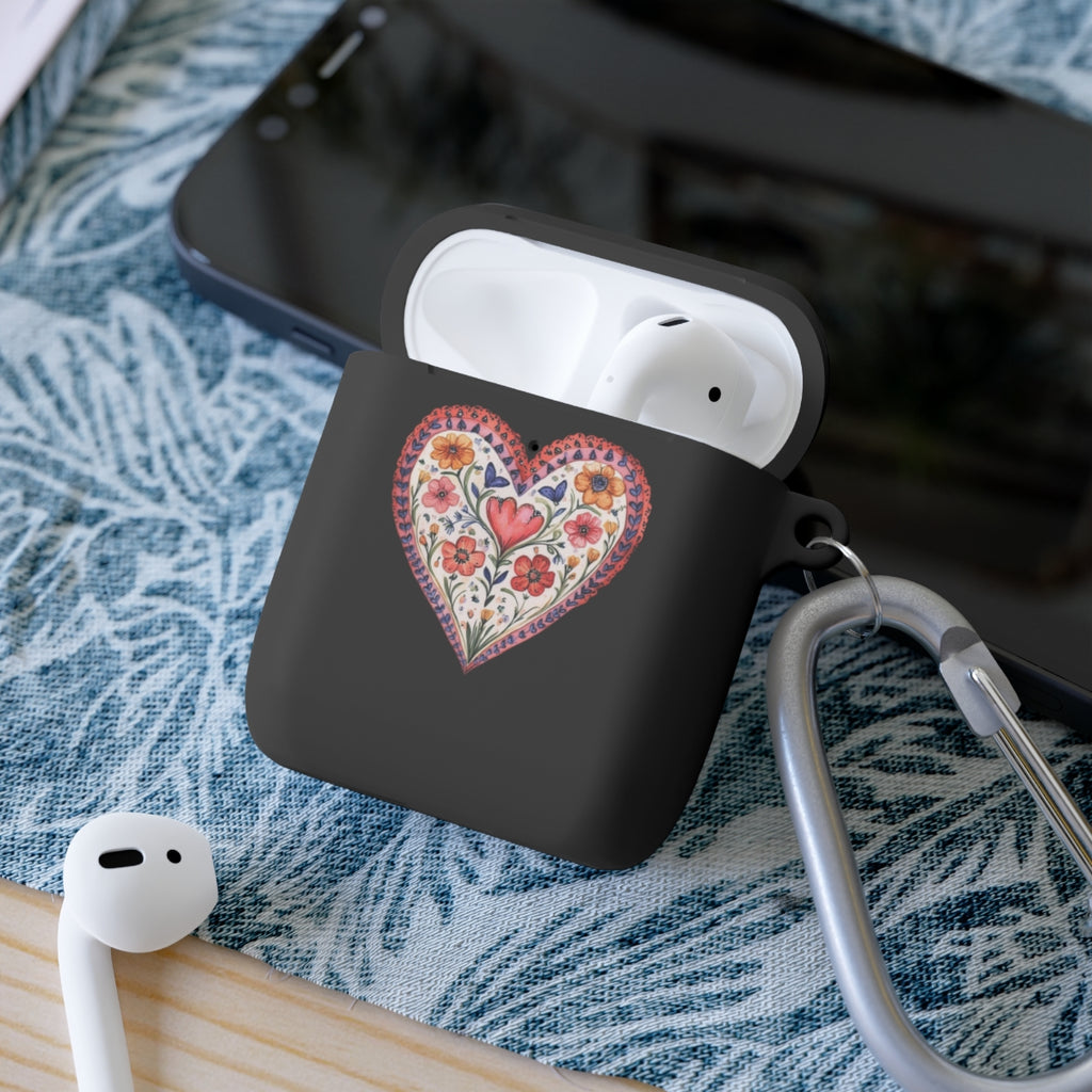 Floral Heart AirPods Case