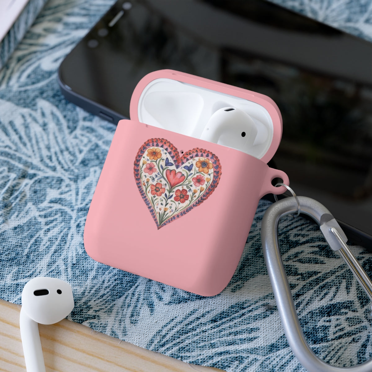 Floral Heart AirPods Case