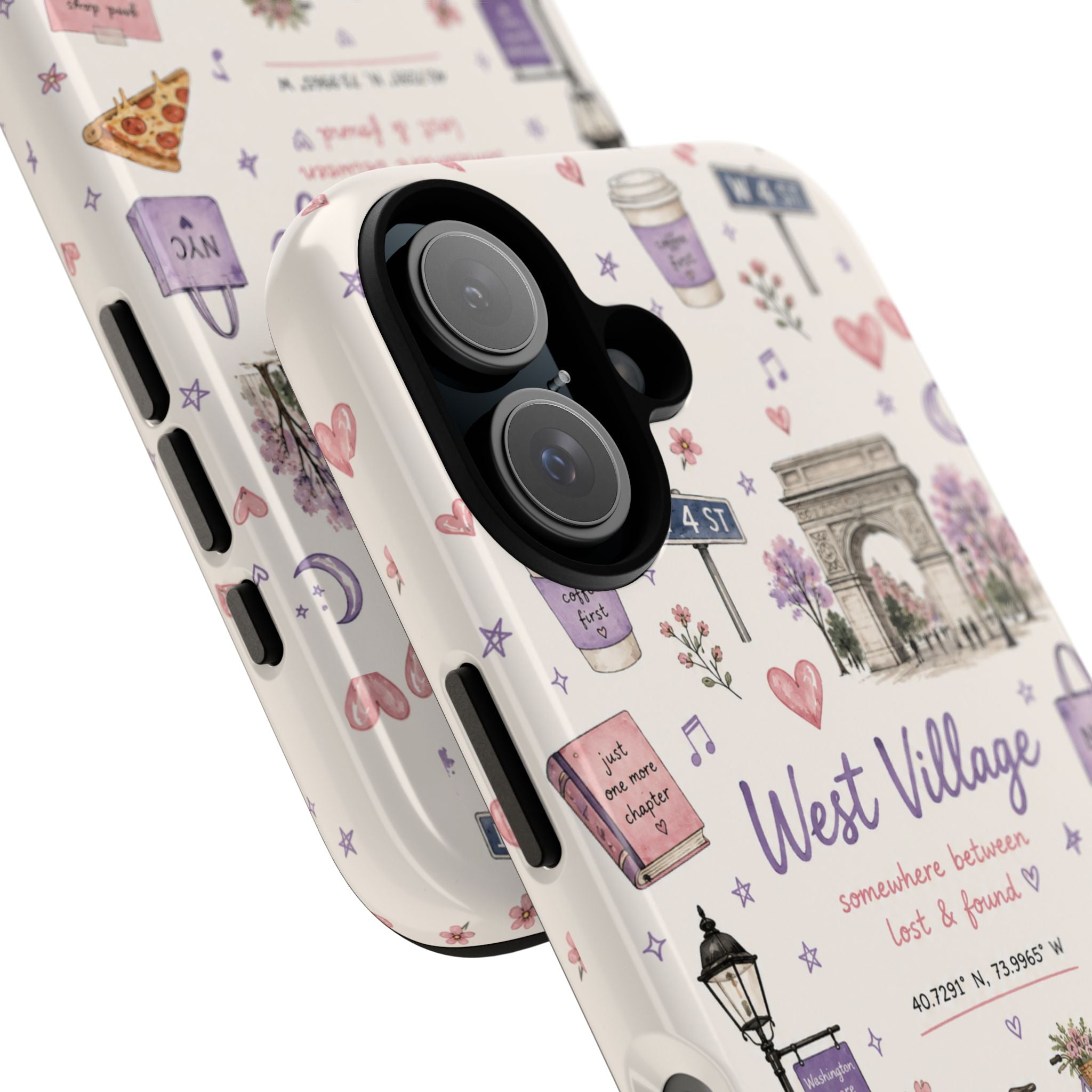 West Village Phone Case — Cute NYC Collage Protective Tough Case