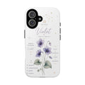 Violet Birth Flower Phone Case — Aquamaris Zodiac Floral Tough Case