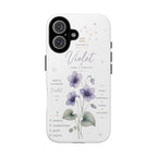 Violet Birth Flower Phone Case — Aquamaris Zodiac Floral Tough Case