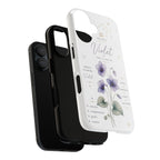 Violet Birth Flower Phone Case — Aquamaris Zodiac Floral Tough Case