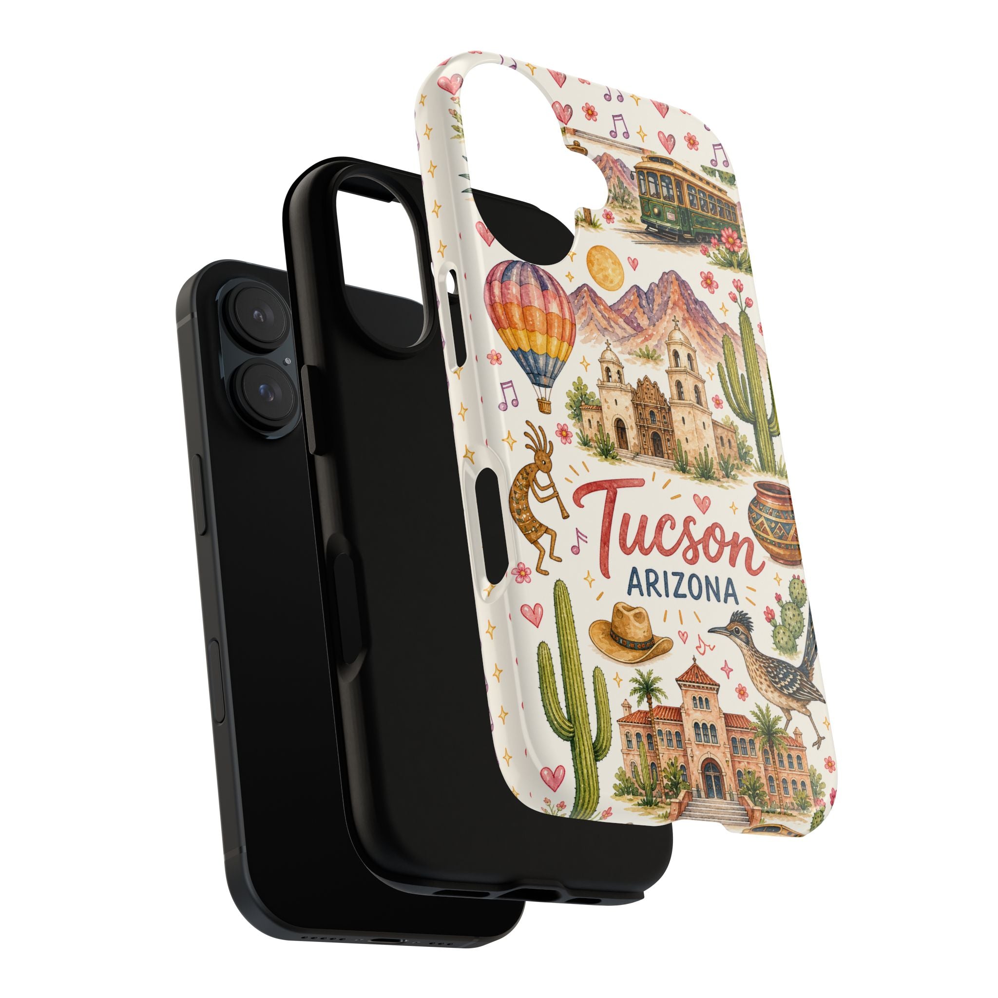 Tucson Arizona Illustrated Phone Case — Southwestern Travel Phone Cover