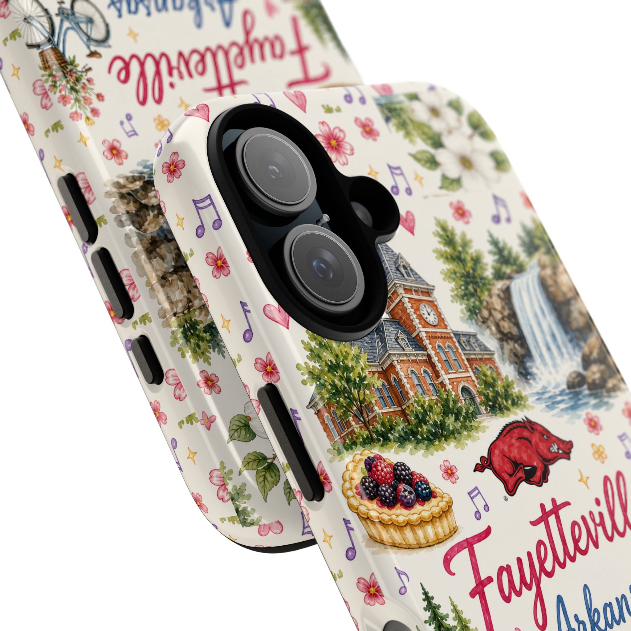 Fayetteville Arkansas Illustrated Phone Case — Scenic City Landmarks Tough Case