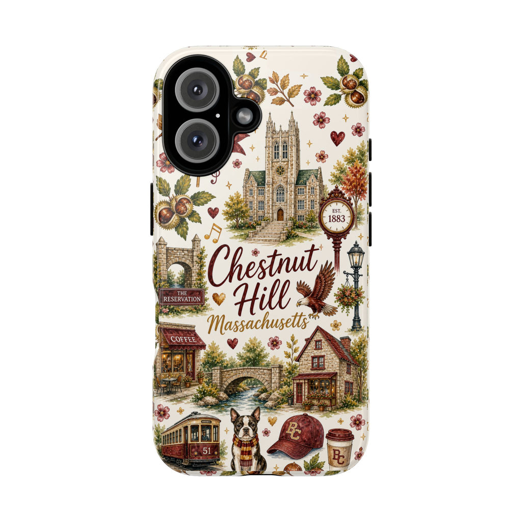 Chestnut Hill Massachusetts Phone Case – Vintage Town Collage Tough Case