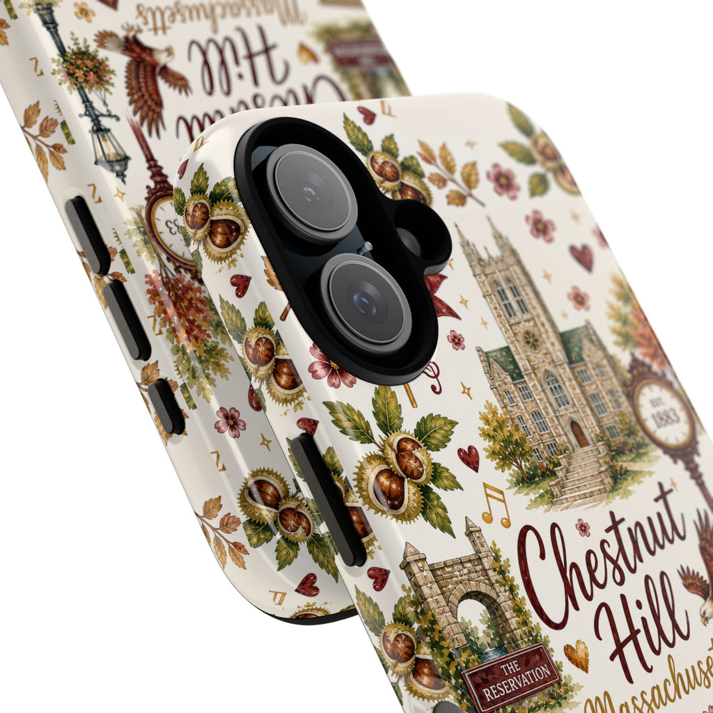 Chestnut Hill Massachusetts Phone Case – Vintage Town Collage Tough Case