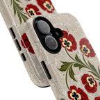 Floral Vintage Red Poppy Tough Phone Case