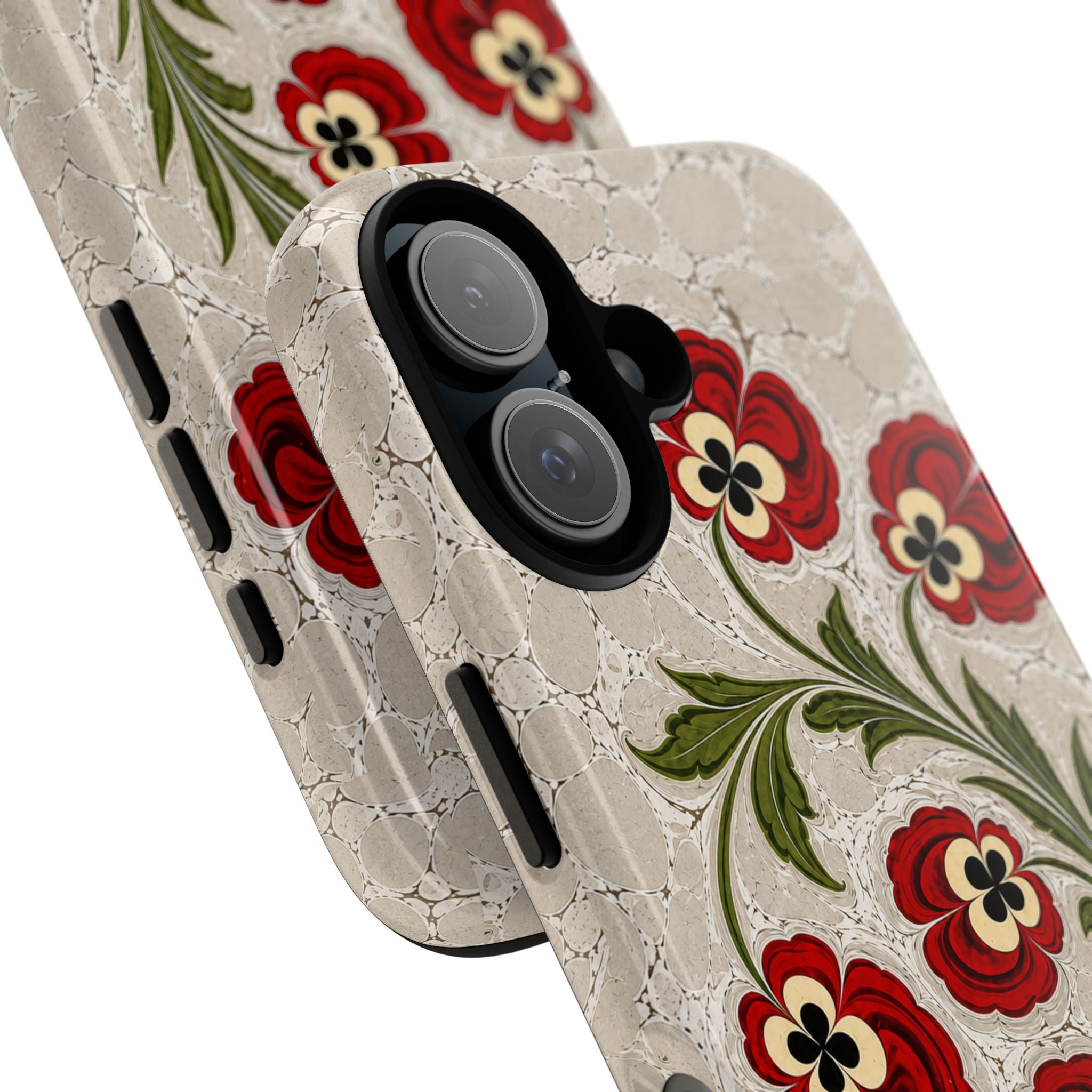 Floral Vintage Red Poppy Tough Phone Case