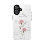 Capricorn Carnation Phone Case – Zodiac Birth Flower Tough Protective Case