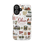 Ohio Collage Phone Case – 'Ohio the Heart of it All' State Travel Sticker Design