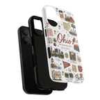 Ohio Collage Phone Case – 'Ohio the Heart of it All' State Travel Sticker Design