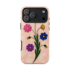 Floral Stem Tough Phone Case — Vintage Pink Garden Protection