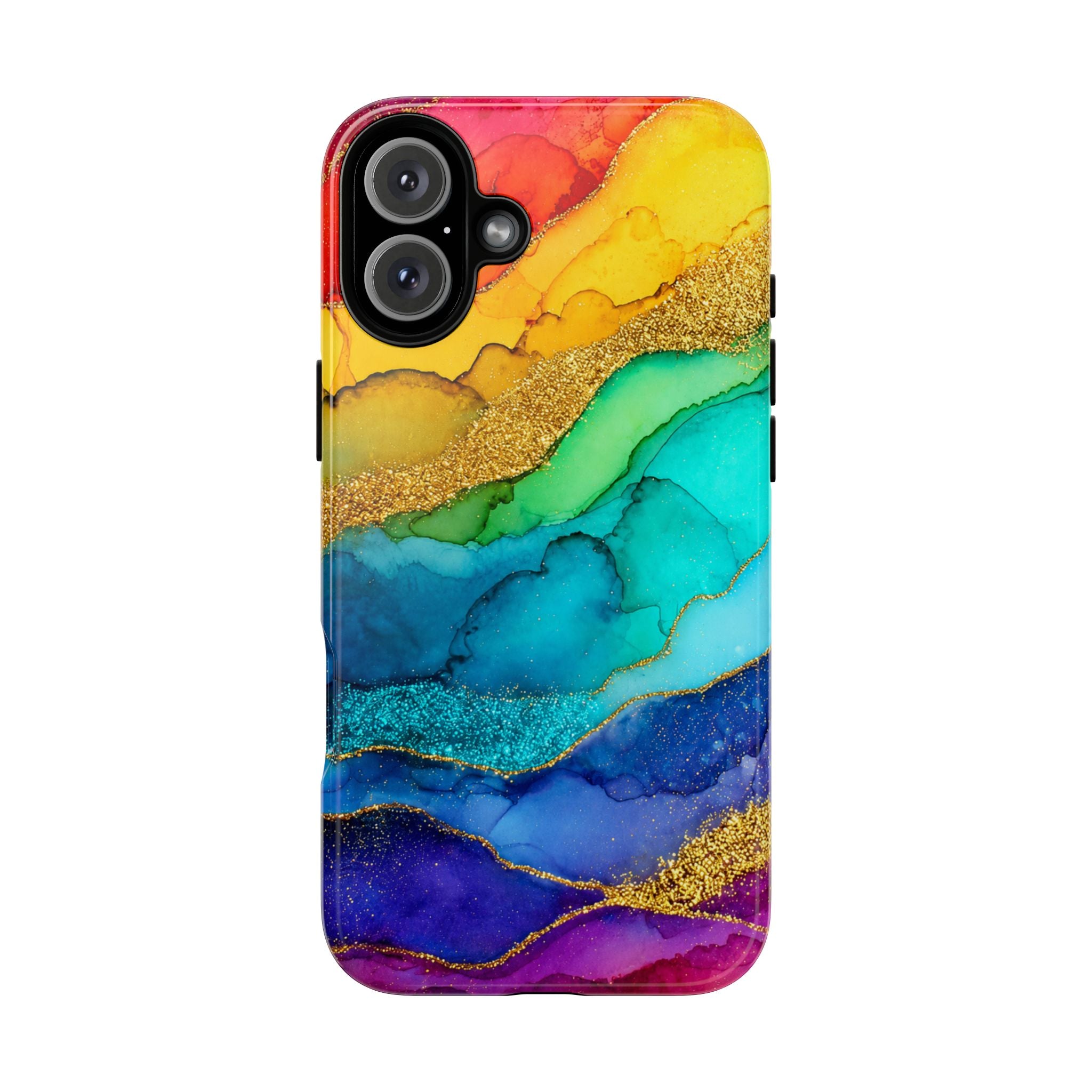 Gold Resin Wave - Phone Case