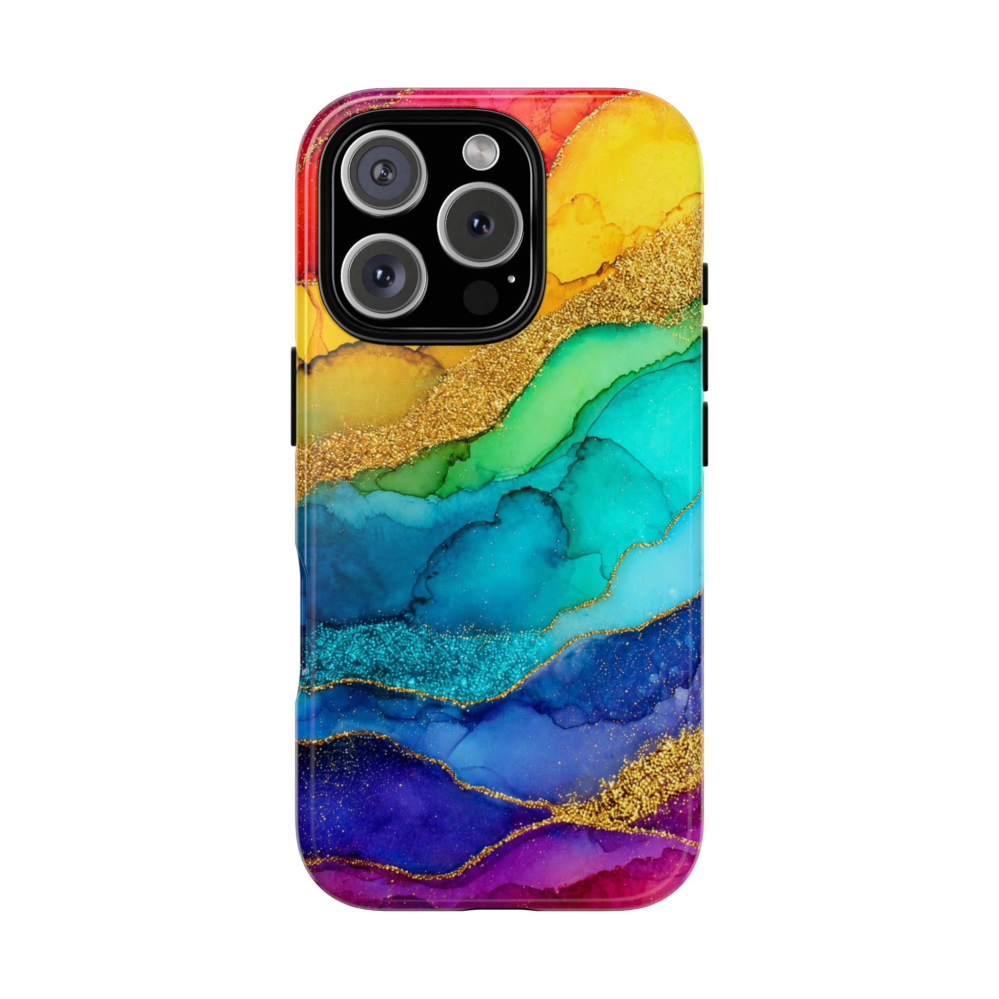 Gold Resin Wave - Phone Case