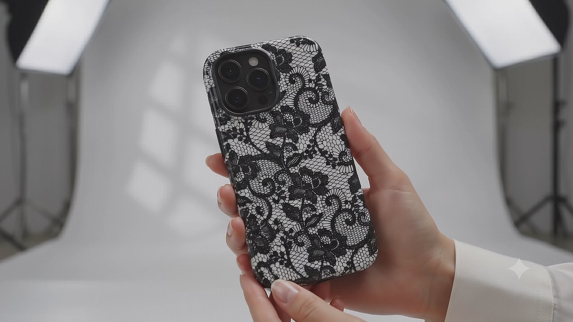 Black Lace - Phone Case