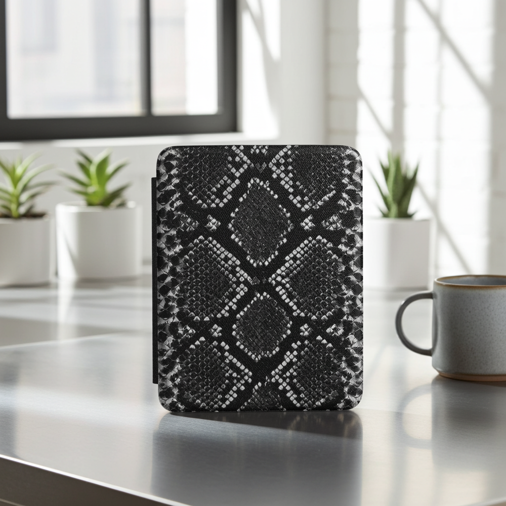 Black Snake Skin - Kindle Case